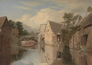 Huisjes bij een Rivier
