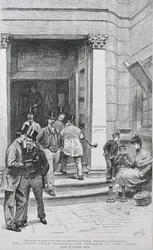 Beursingang in Capel Court, 1891