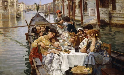 Een Venetiaanse al Fresco, 1885