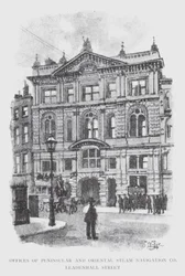 Kantoren van Peninsular and Oriental Steam Navigation Co, Leadenhall Street