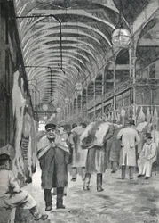 De Metropolitan Vleesmarkt, Smithfield, 1891
