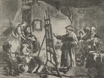 Rembrandts Studio, een schilderij..., 14 november 1861
