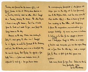 Brief van William Makepeace Thackeray aan TW Gibbs, 12 september 1851