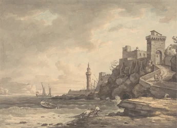 Uitzicht op Livorno