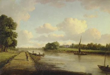 Uitzicht op de Rivier de Theems bij Richmond (?), ca.1776