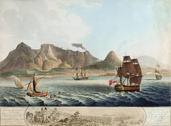 Een Uitzicht op de Kaap de Goede Hoop...De Slag voorafgaand aan de Overgave...8 januari 1806