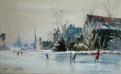 Schaatsen bij Broughton Castle