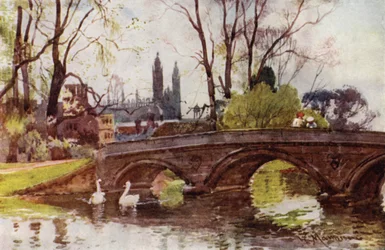 Trinity Brug, Kings College Kapel in de Verte