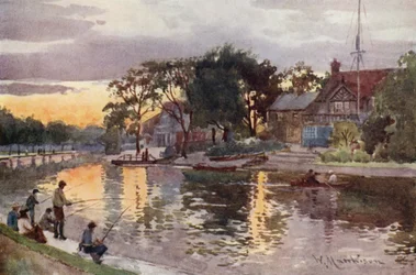 Universitaire Boothuizen aan de Cam, Zonsondergang