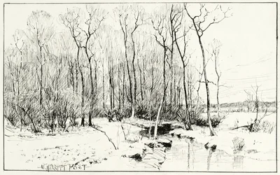 Zonder titel, winterlandschap