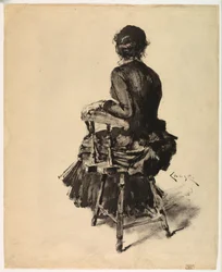 Vrouw Zittend