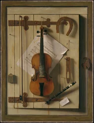 Stilleven - viool en muziek