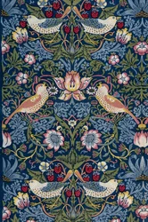 Aardbeiendief. Decoratieve stof, 1883.