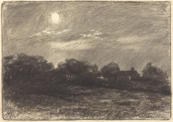 Avond, boerderijlandschap