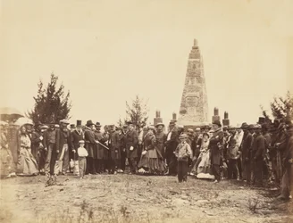 Inwijding van Monument, op Bull Run Slagveld, juni
