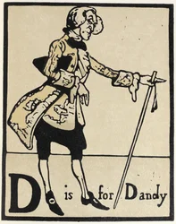 D is voor Dandy, illustratie uit 