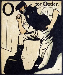 O voor Ostler, illustratie uit 