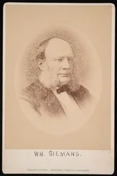 Portret van Carl Wilhelm Siemens 1823-1883, voor 1876