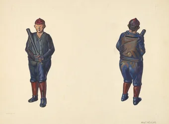 Honkbalspeler Spaarpot, ca. 1938