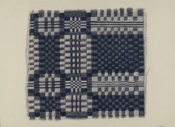 Blauw en Wit Homespun, ca. 1937
