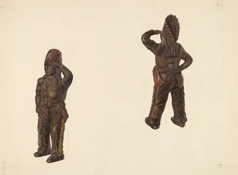 Indianenhoofd Spaarpot, ca. 1938
