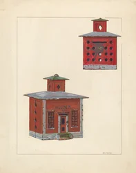 Rode Schoolhuis Bank, ca. 1937