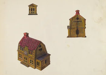 Tegeldak Huis Spaarpot, ca. 1939
