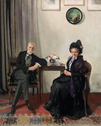 Portret van de ouders van de kunstenaar