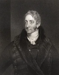 Cropley Ashley Cooper, 6e Graaf van Shaftesbury, gegraveerd door W. Holl (1807-71), uit 