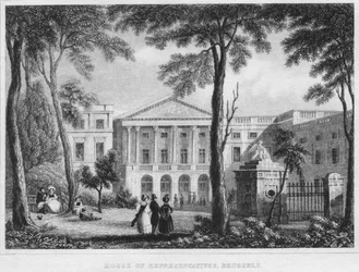 Huis van Afgevaardigden, Brussel, 1850