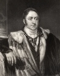 James Walter Grimston, 1e graaf van Verulam, gegraveerd door H. Robinson, uit 