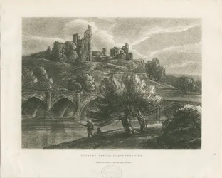 Tutbury Kasteel - Zuid Uitzicht