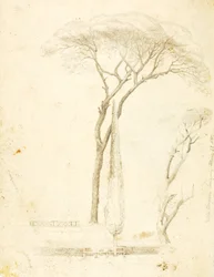 (Studies - Villa Borghese, 2 figuren, enz.)
