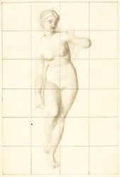 Venus leidt Eneas en de Trojanen naar de Latijnse kust (studie van Venus)