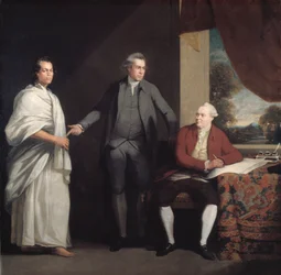 Omai, Joseph Banks en Dr. Daniel Solander, c. 1775-6