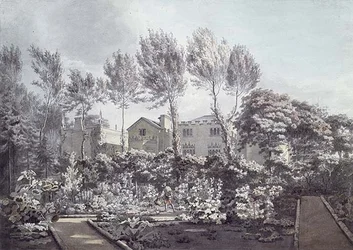 De tuin bij Strawberry Hill, c.1780