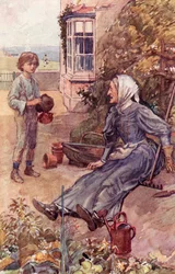 David en zijn oudtante, frontispice uit 