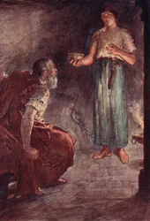 Philopoemen in de gevangenis, illustratie uit 