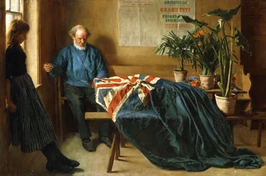 Voorbereiding op de kroningsdag, Chichester, circa 1902