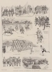 Militaire Sporten, een Gymkhana in Barbados