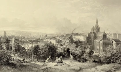 Glasgow vanaf de Necropolis