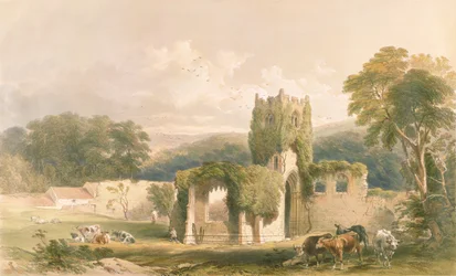 Mount Grace Priory, buitenkant van de kerk, uit 