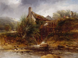Oude watermolen, Noord-Wales