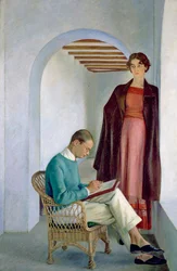 De Zoon van de Kunstenaar en zijn Vrouw of Twee Figuren in een Interieur, ca. 1930-35