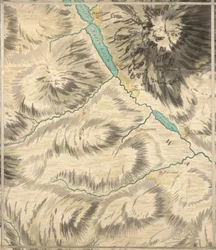 Loch Badenloch, Roy Militaire Survey van Schotland