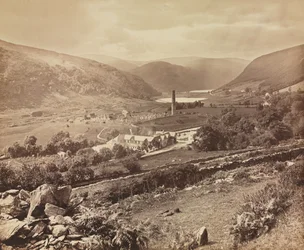 De vallei van Glendalough, County Wicklow, Ierland