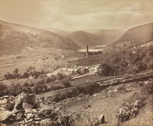 De Vallei van Glendalough, County Wicklow, Ierland, ca. 1864
