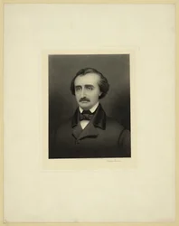 Portret van Edgar Allan Poe 1809-1849, ca. 1896