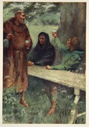Robin Hood en de Zwarte Monnik, frontispice uit 