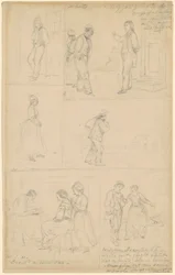 Studies van Figurengroepen